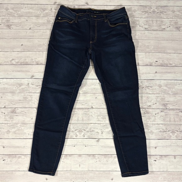 Tahari Womens Dark Wash High Rise Ankle Jeans Size 6/28 - Picture 1 of 11